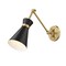 Z-Lite Soriano Wall Sconce, 1-Light, 6.25 In.W x 27 In.L x 6.25 In.H, Matte Black/Modern Gold 351S-MB-MGLD - alternate 1